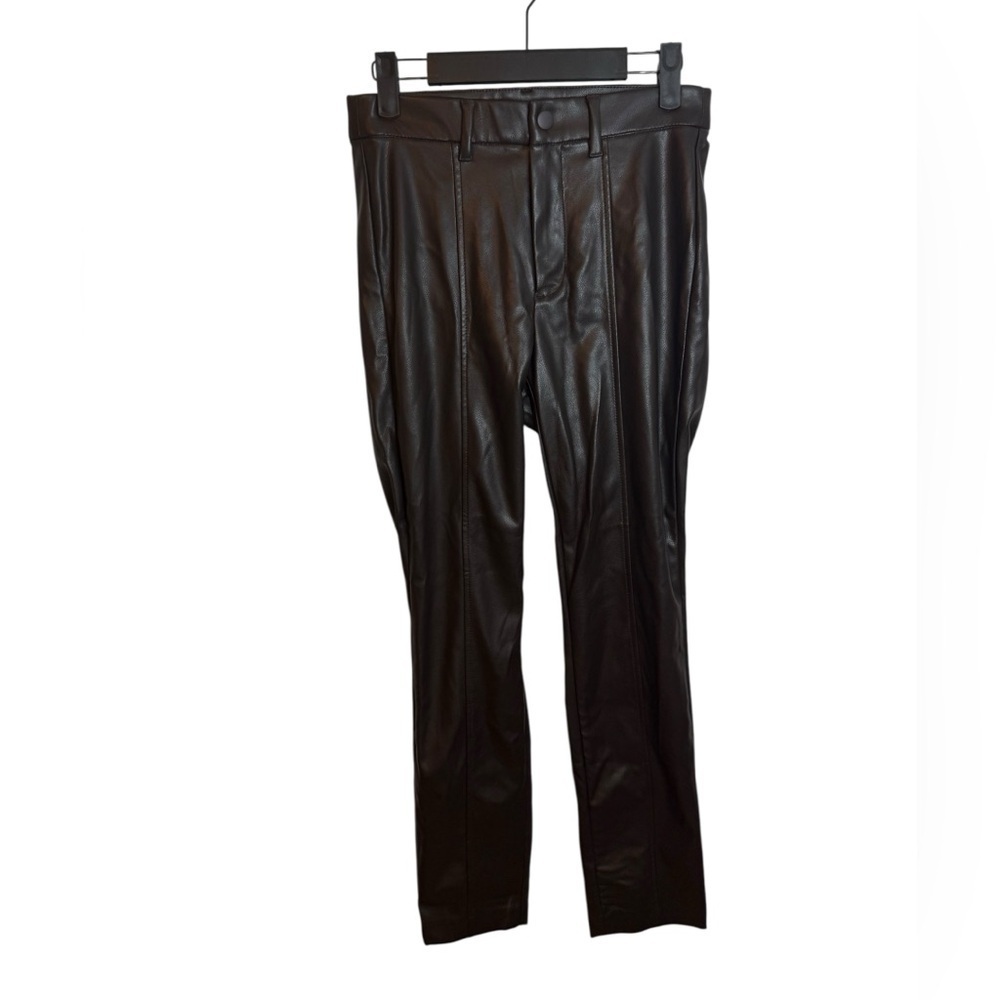 Nwt Gap Brown Faux Leather Straight Ankle Pants